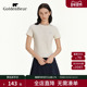 圆领T恤上衣 BEAR 商场同款 新品 GOLDEN 2025夏季 短袖 金熊 女装