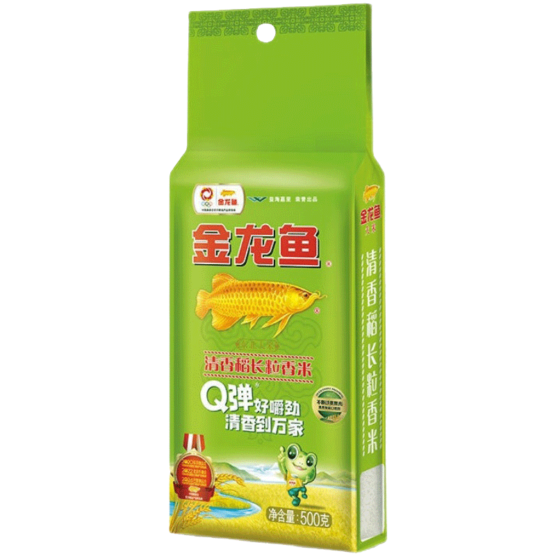 金龙鱼大米清香稻长粒香大米500g香软粳米一级家用东北大米小袋装