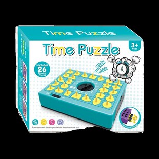亲童计时配对拼图游戏形状认知早桌益H智教游儿子互动专注力玩具