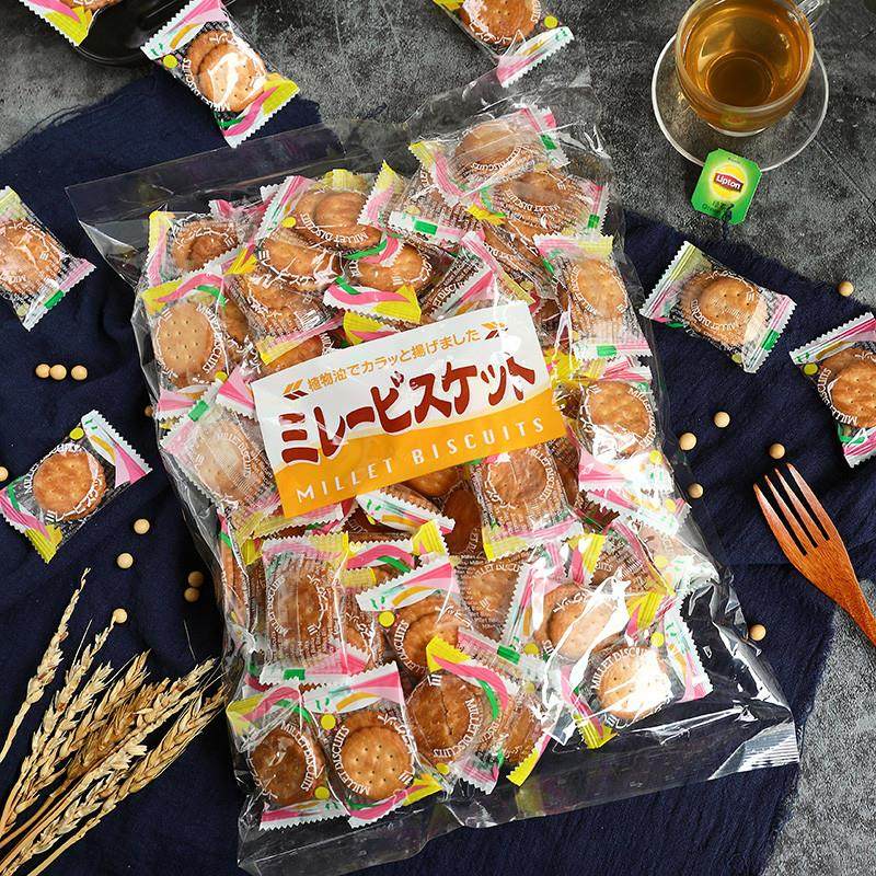 现货日本进口平野本屋小圆饼420g 咸味饼干E日式独立小包装 年货