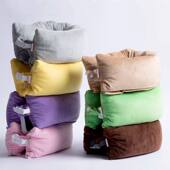 二合一两用U型枕飞机枕脖子枕旅行枕被子毯子两用护颈枕坐车u形枕