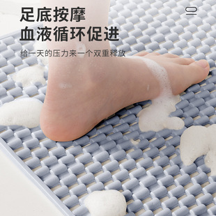 浴室垫防滑垫家用淋浴房洗澡防摔吸盘地垫厕所卫浴冲凉按摩脚垫子
