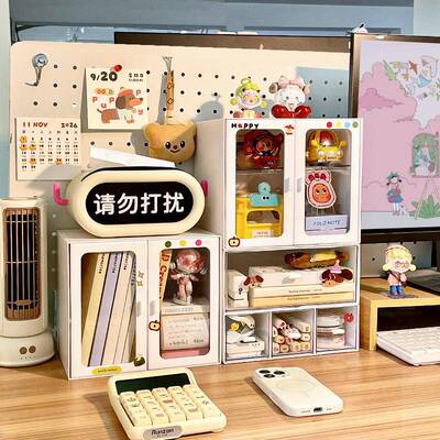 办公室桌面收纳盒抽屉式文件收纳柜子儿童书桌发夹发饰收纳整理盒
