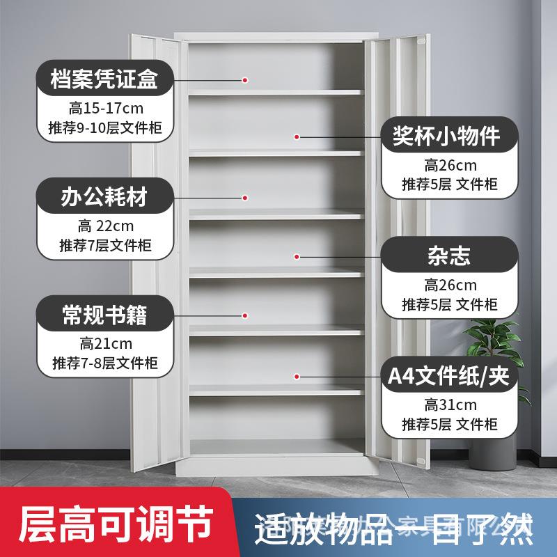 会计财务凭证柜钢制通玻文件资料合同专用档案柜办公室铁皮储物柜