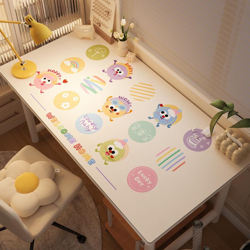 小学生学习桌垫儿童写字台书桌垫子耐脏桌面保护垫防水可擦洗桌布