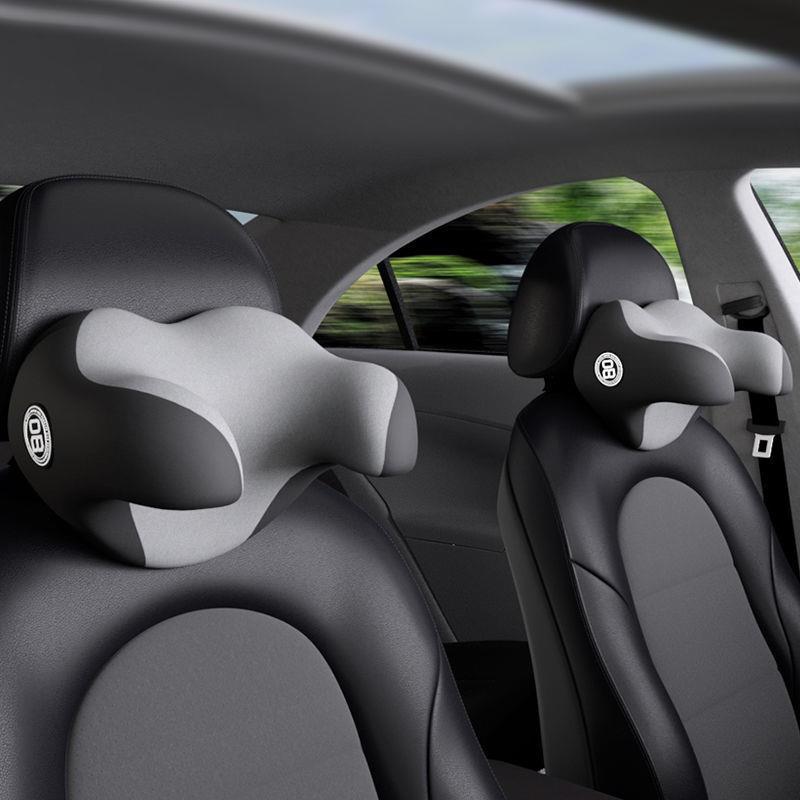 汽车头枕护颈枕车用座椅脖子靠枕U型头护颈椎一对车内记忆棉睡觉