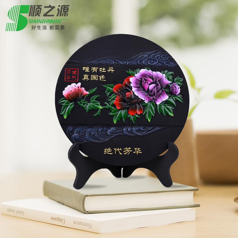 活性炭雕工艺品开门红保险广告庆典银行金福活动炭雕摆件商务礼品