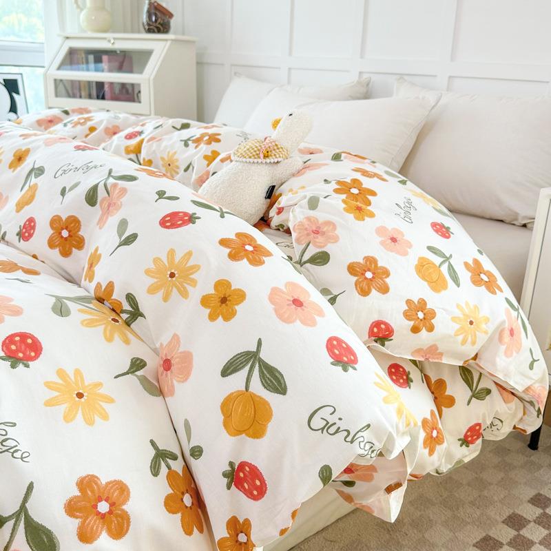 全棉单件被罩150x200x230学生单人春夏被单厚褥子套纯棉被套