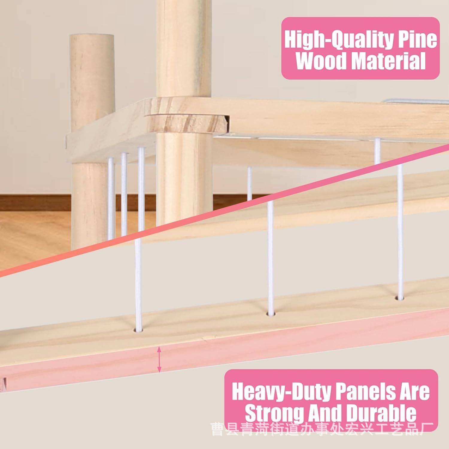 木质毛绒架玩偶玩具收纳架儿童毛绒玩具收纳架公仔玩具收纳储物网