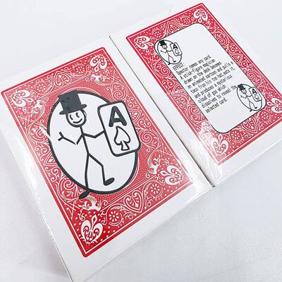 小鬼找牌 小人寻牌 火柴人预言 魔术道具扑克牌 魔术纸牌儿童玩具
