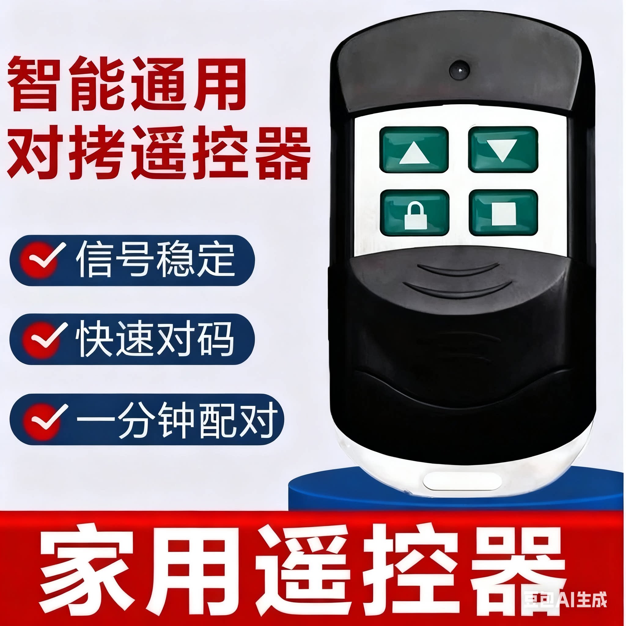 433电动卷帘门卷闸门车库门遥控器手柄卷帘门卷闸门遥控器