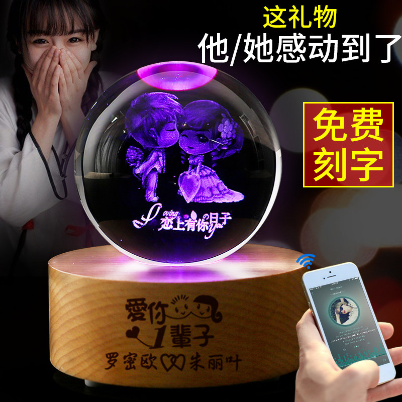 有纪念意义的礼物送女友男生w给男女朋友女生生日特别惊喜浪漫走
