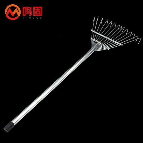 鸣固14齿树叶耙子农用工K具除草耙子铁耙子