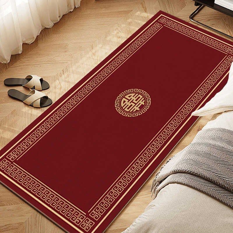 新中式客厅地毯中国风沙发茶v几卧室床边毯书房脚垫大面积定制地,居家布艺,床边毯,淘宝优惠券,粉丝福利购,淘宝优惠卷