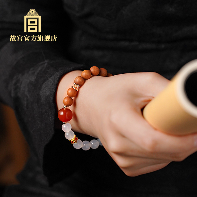 故宫珠韵檀香手串七夕礼物