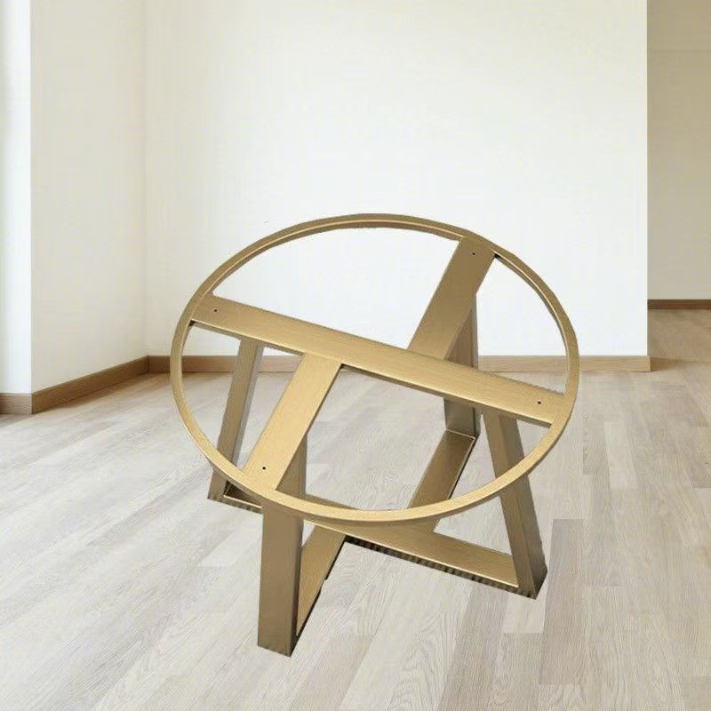 圆桌腿支架大理石岩板茶几会议圆形桌脚餐桌架加厚款饭店圆台底座