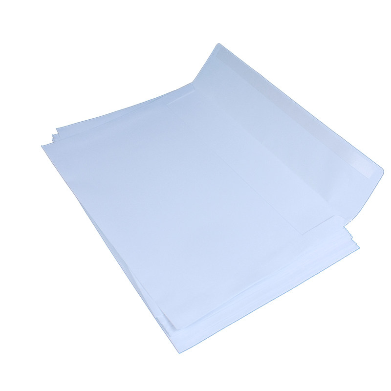 西式自粘式信封空白无字加厚140克白色双面无字上封口不干胶自封