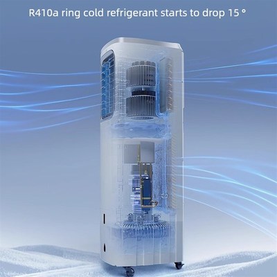 [无排风管]储能移动厨房空调压缩机制冷水冷风扇便携免排热气安装