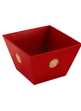 乔迁之喜老式升斗开业四方招财升子结婚用的米斗新居客厅装饰摆件