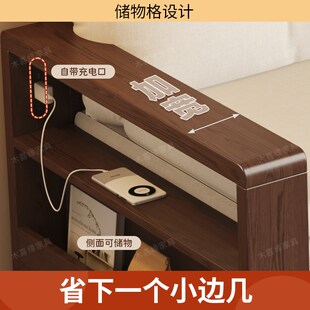 实木沙发床折叠两用2025新款客厅多功能小户P型阳台伸缩布艺沙发