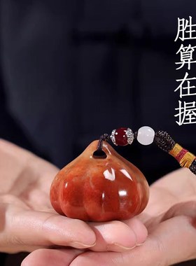 寿山石胜c算在握手把件文玩男士随身把玩送朋友领导长辈摆件小礼