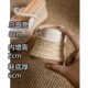 女2u4年新款 新中式 国风包头凉拖鞋 外穿厚底懒人珍珠半拖草编内增