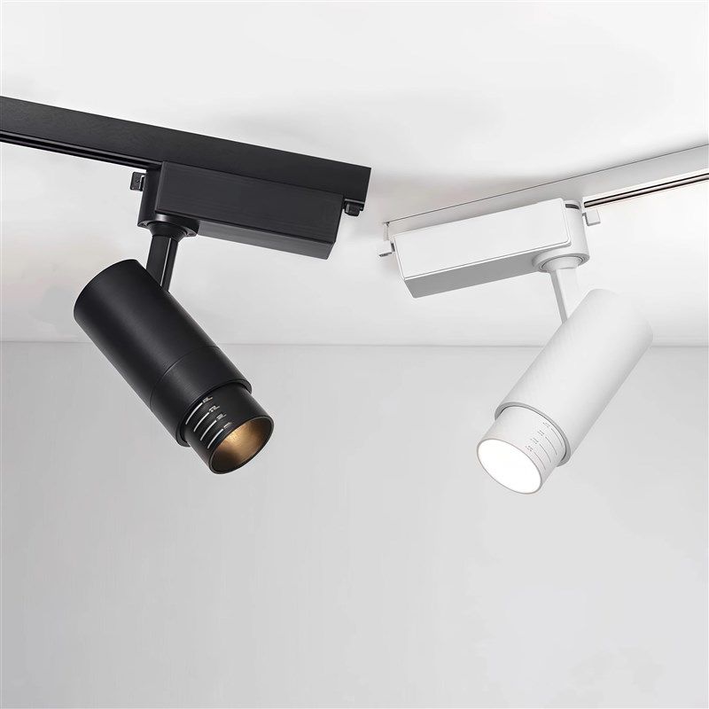 可调焦商用服装店铺专o用轨道射灯聚光导轨灯高显超亮滑轨射灯led