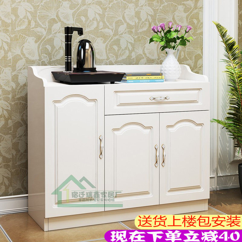 欧式餐边柜茶水柜简约现代u客厅小柜子储物柜厨房收纳水桶柜碗橱