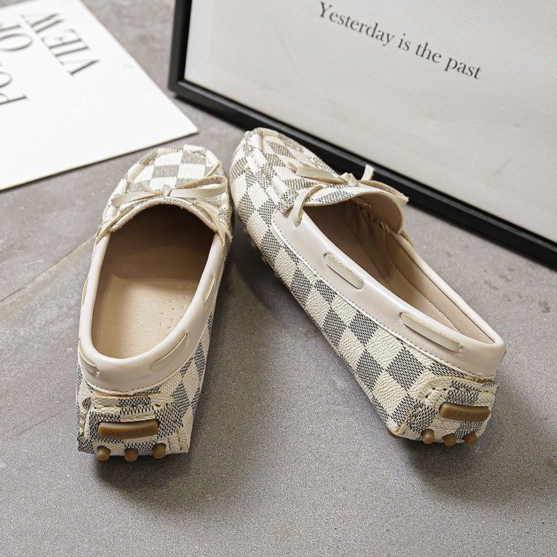 皮面豆豆鞋女春秋2021新款瓢鞋百搭软底孕妇浅口休闲X四季平底单,女鞋,乐福鞋（豆豆鞋）,淘宝优惠券,粉丝福利购,淘宝优惠卷