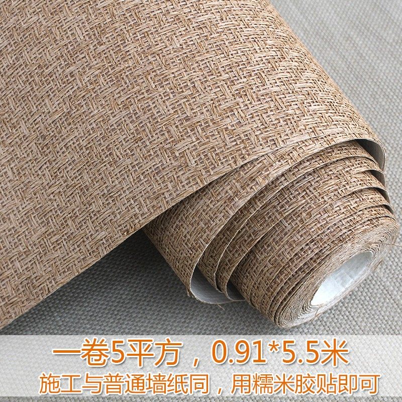 装修材料新型背景墙 o形象墙背景板 草编壁纸天然植物墙纸酒吧壁