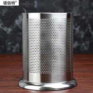 加厚不锈钢筷子筒奶茶店q吧台吸管筒桶厨房收纳盒沥水筷子笼刀叉