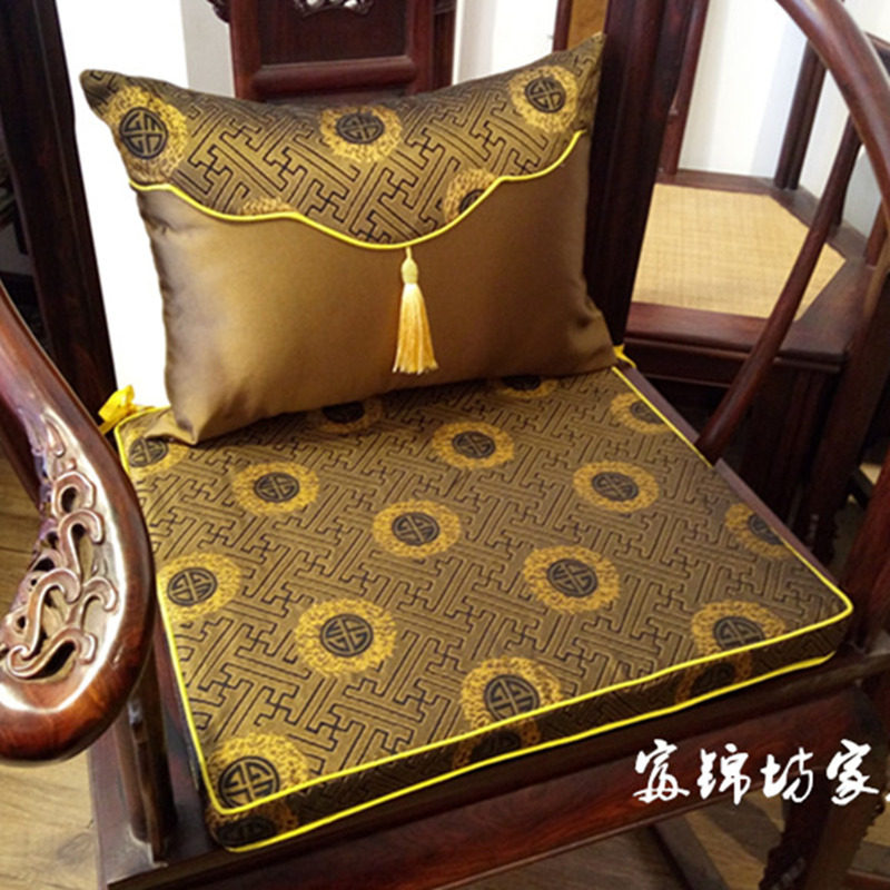 仿古太师椅坐垫红木沙发坐中式家具座垫官帽茶椅T海绵加厚椰棕垫