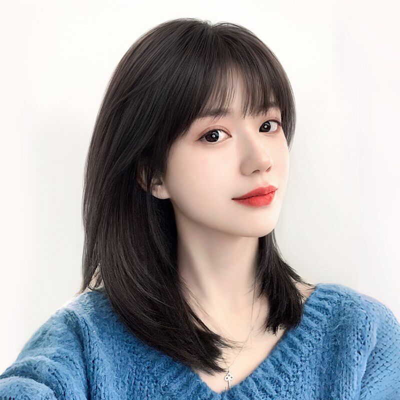 假发女全c头套自然真发减龄锁骨发无痕隐形日常整顶短发递针假发