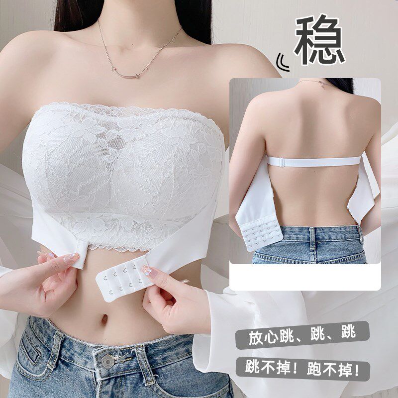 [两种穿法d]五排扣薄款内衣女前扣加固无钢圈调整型大胸显小文胸