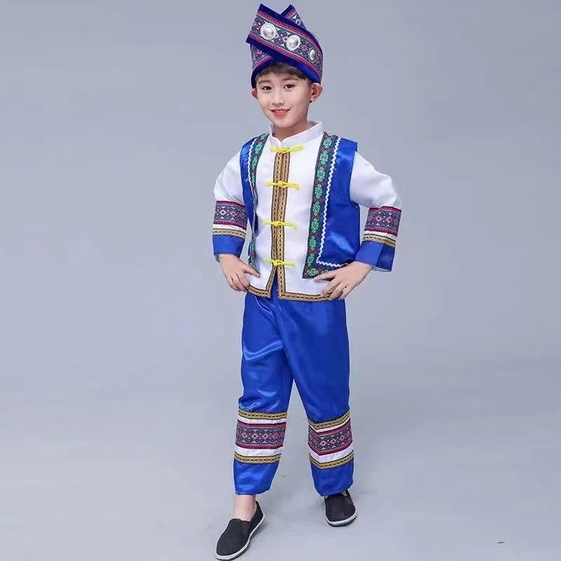 少数民族服装儿童壮D族男童壮族男童服饰
