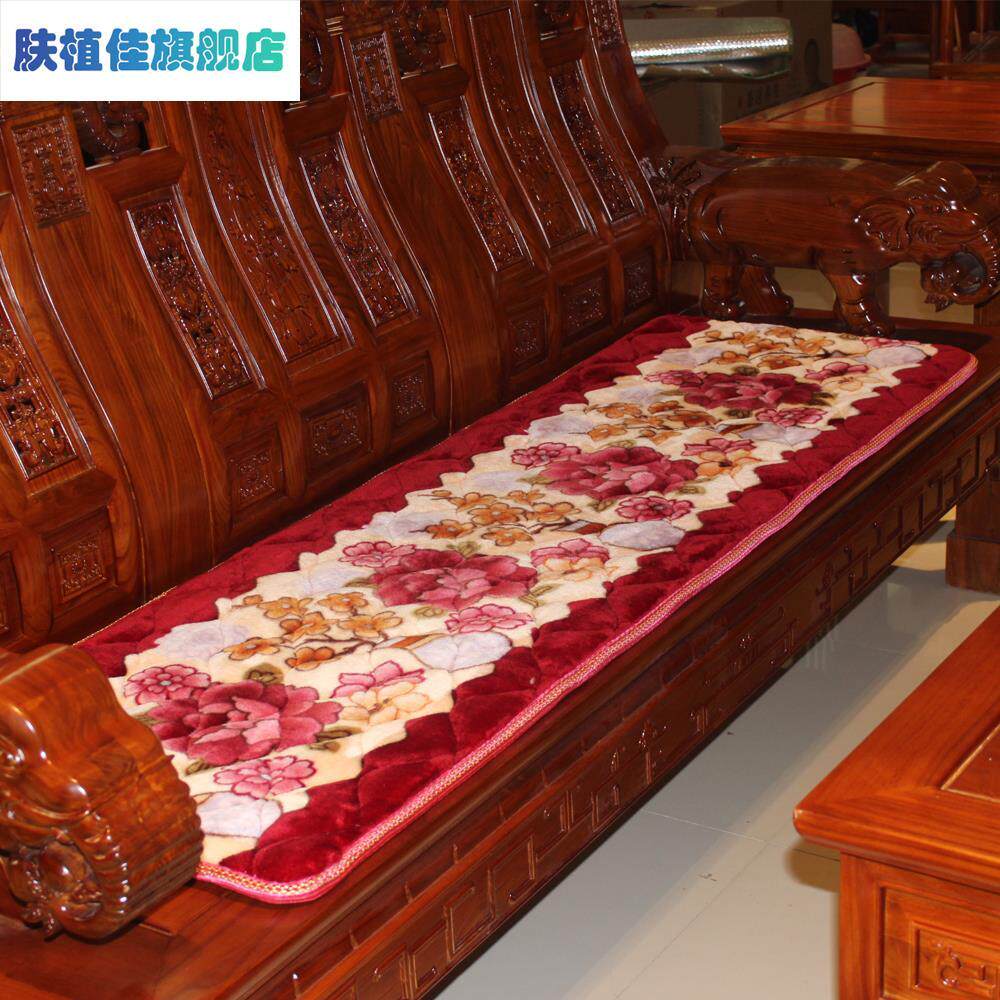 老式实木木椅三人j沙发垫坐垫冬天红木家具中式坐垫套加厚长椅座