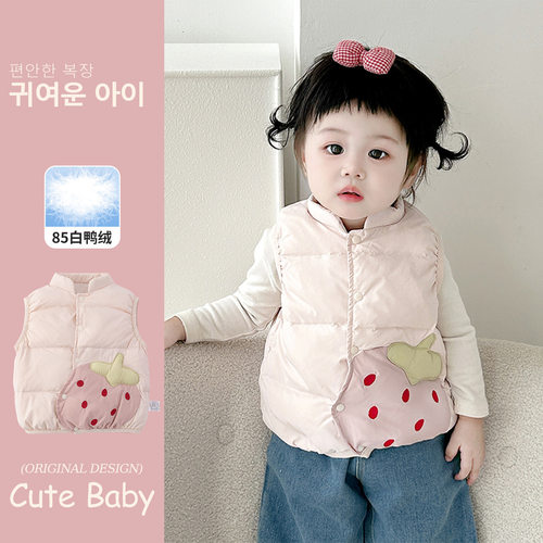 女童轻薄羽绒马甲儿童2026冬季