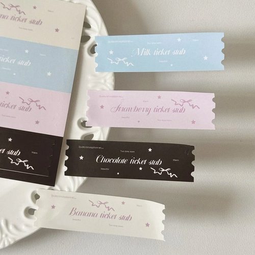 小红书同款票根贴纸韩系ins小众