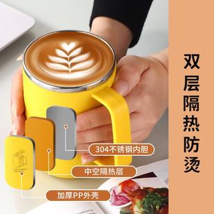 跨境304不锈钢马克杯双层咖啡杯牛奶杯办公室白领茶杯礼品杯
