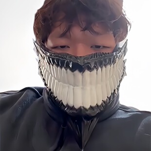 超自然武装 当哒当面具超然仔厄卡伦半脸万圣节演出cosplay道具