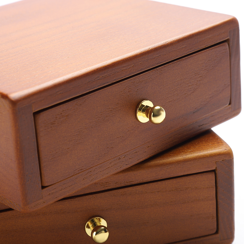 C&K古风珠宝首饰盒创意实木戒指项链耳环手镯吊坠收纳盒饰品收藏