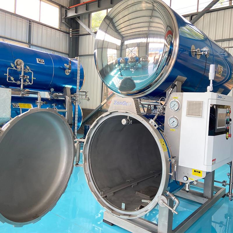 全自动电脑控制器杀菌锅上下罐杀菌效果好猫粮狗粮杀菌锅厂家