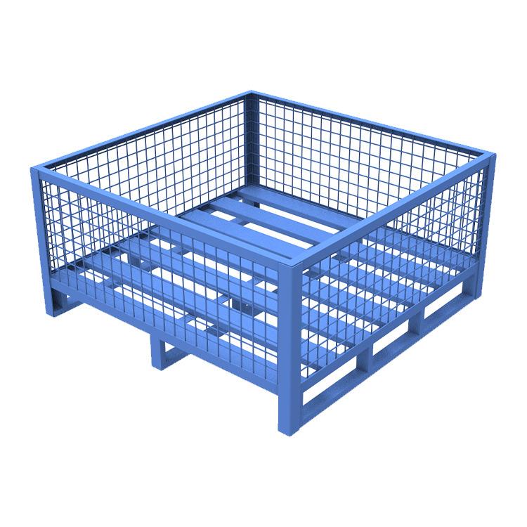 网格围栏金属托盘苏州料箱厂家供应川字型金属托盘仓储笼