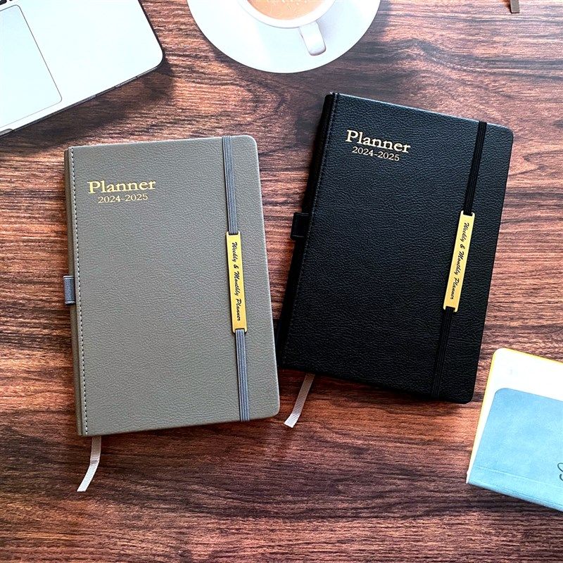 2024-2025planner日程本周计划月计划本规划师18个月英文A5笔记本
