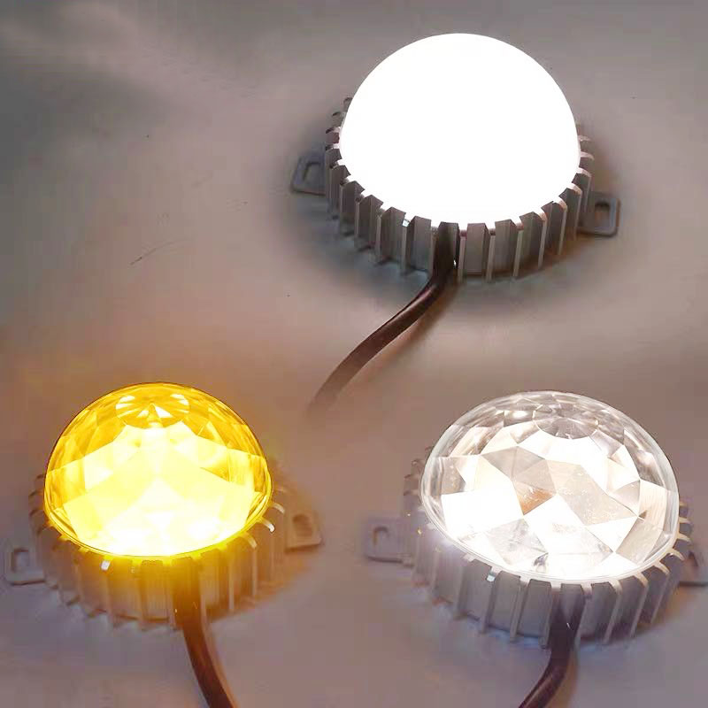 LED跑马灯车铝点光源户外防水七彩单色圆形亮化门头广告装饰灯具