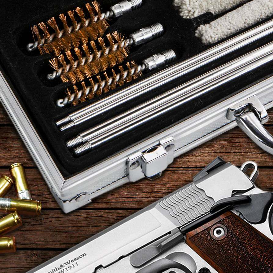 多功能棉刷钢丝清洁管刷通条多规格高质量铝盒加长杆管刷套装图片