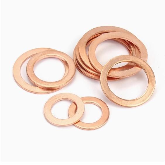 2mm垫片密封平垫M16M18M20M22M24M26M27M30M31垫片紫铜组合垫圈