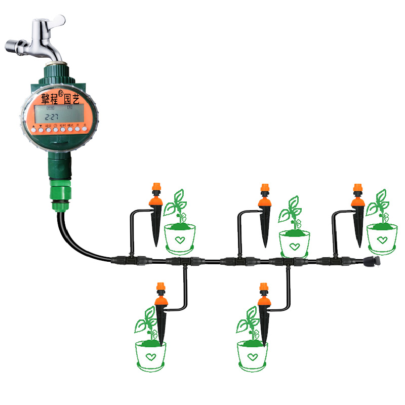 智能自动浇花器出差定时家用雨水感应浇水器花园微喷滴灌喷淋系统