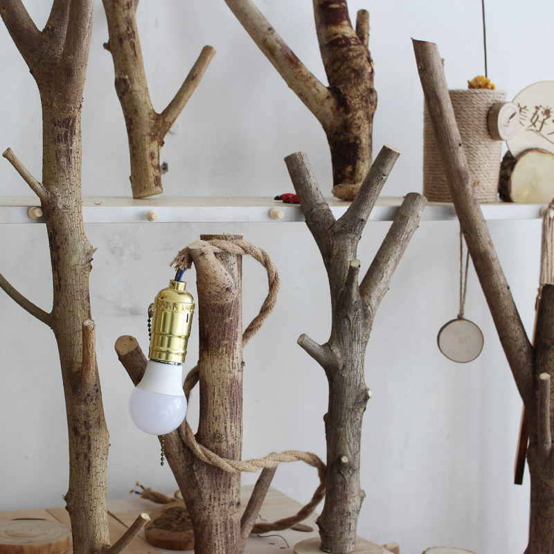 网红树枝DIY台灯装饰材料 小树杈带底座 干树枝 网店拍图摄影道具,家居饰品,装饰摆件,淘宝优惠券,粉丝福利购,淘宝优惠卷