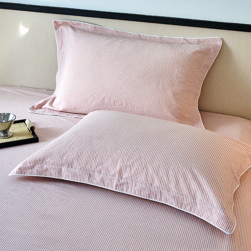 全棉水洗棉枕套一对装儿童枕头套单个48cmx74cm枕芯内胆套2025新